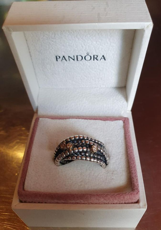 Pandora Ring Bicolor, Originalverpackung, wie Neu in Schwäbisch Hall