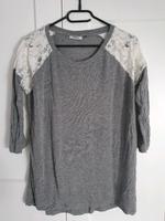 Shirt Only Gr. M grau mit weisser Spitze Niedersachsen - Großheide Vorschau