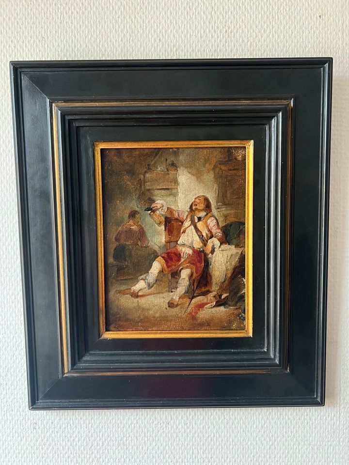 Gemälde Ölbild  17 Jahrhundert alt dubliert in Weimar