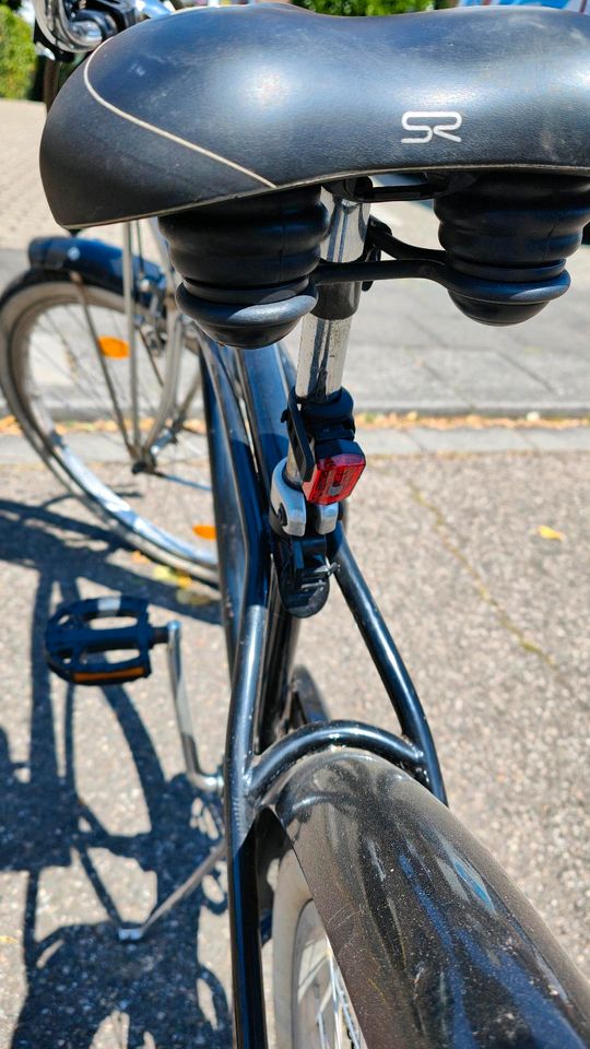 Beachcruiser schwarz Chrome Licht Schloss in Hürth