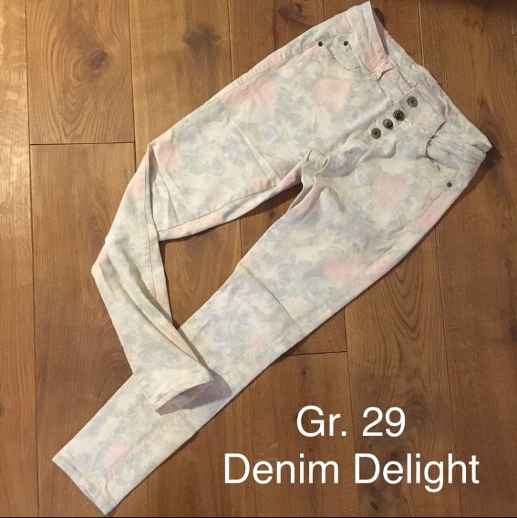 **CREAM** Denim Delight Jeans Damen Creme Blumen Gr. 29/ M wNEU in Klütz