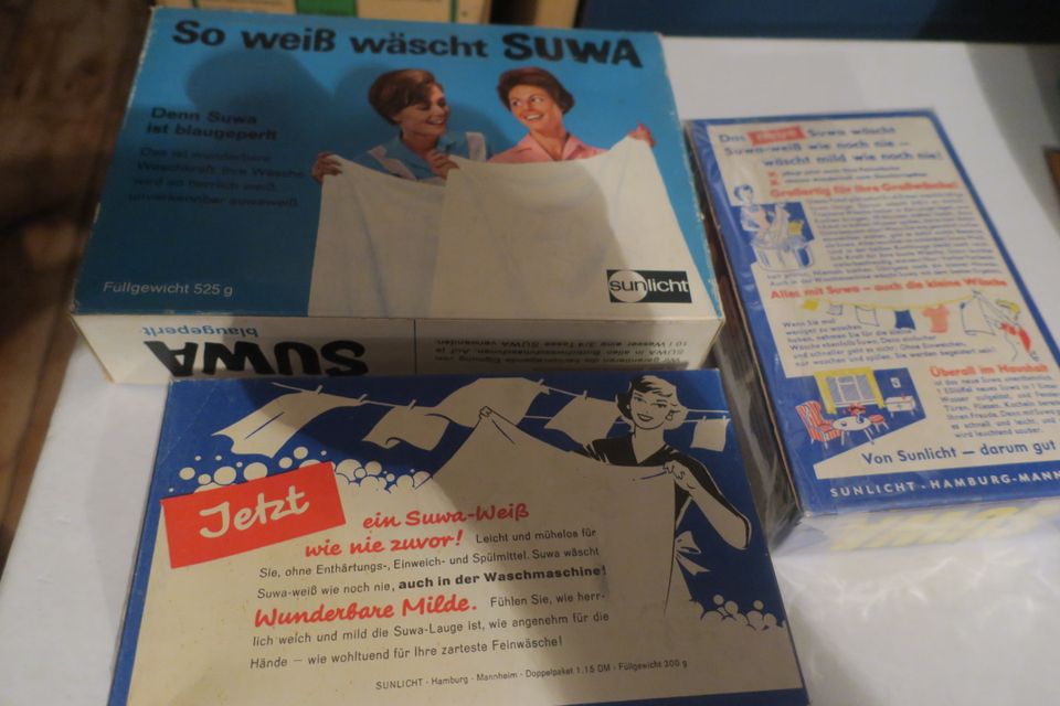 3 x alte befüllte SUWA Pakete, Sunlicht,Waschmittel, Waschpulver in Köln