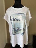 Monari weiß T-Shirt Damen Beach Print Baumwollmischung Gr. 40 Niedersachsen - Scheeßel Vorschau