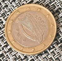 1 Euro Münze Irland 2002 Fehlprägung Innenrand Motivseite Mecklenburg-Vorpommern - Wismar Vorschau