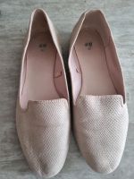 Slipper H& M Gr. 39 beige 2x getragen Saarland - Überherrn Vorschau