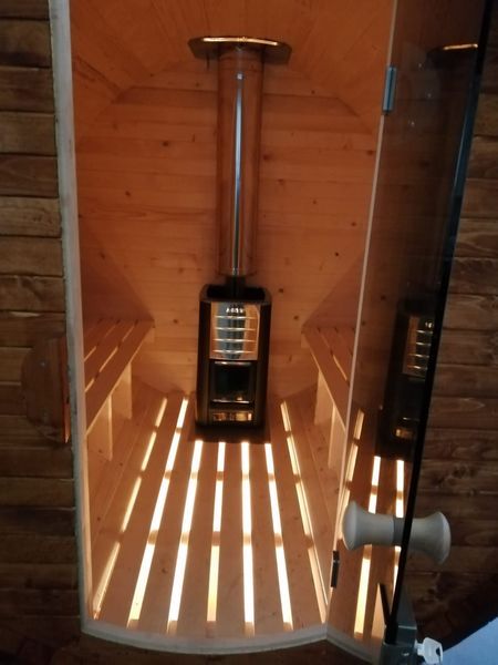 Mobile Sauna Fasssauna mit HotTub S 3./ Jacuzzi Sauna Mieten in Kürten