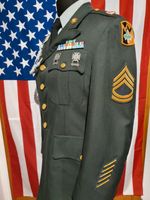 komplette Original US Uniform Green Dress, Sergeant First Class Hessen - Fulda Vorschau