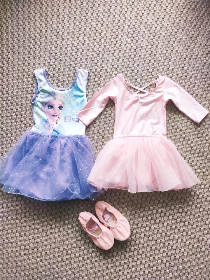 Balletkleid Ballet Kleidung Gr. 98-104 Balletschläpchen Gr. 29 in Niefern-Öschelbronn