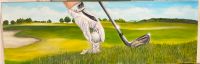 Gemälde Bild Acryl Leinwand Golf Tee v. Peter Schulz - Unikat ⛳️ Niedersachsen - Lilienthal Vorschau