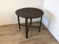 #A Beistelltisch Couchtisch rund Holz dunkel DDR Wohnzimmer Sachsen - Burgstädt Vorschau