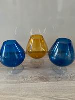 3 Cognacschwenker blau und gelb aus DDR Zeiten Sachsen-Anhalt - Stendal Vorschau