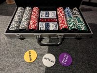 Pokerkoffer mit Karten, Würfeln und Chips Bayern - Augsburg Vorschau