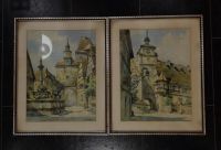 Bilder Aquarell Hans Böhme Rothenburg Set 2 Stück 30 x 40 cm Leipzig - Dölitz-Dösen Vorschau