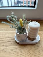 Tischdeko aus Marmor mit Mini-Vase und Kerzenhalter Berlin - Charlottenburg Vorschau