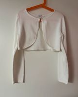 H&M Bolero 134/140 Creme weiß mit Herz Strass Knopf Nordrhein-Westfalen - Mönchengladbach Vorschau