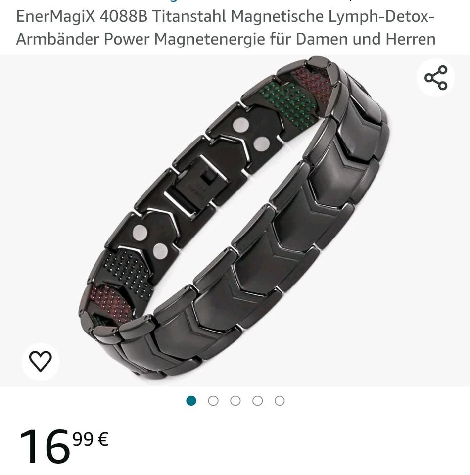 Metall Armkette Titanstahl Magnetische Lymph-Detox-Armband in Nassenfels