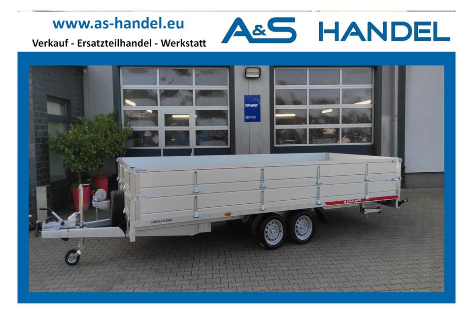 Anhänger PKW Bootstrailer Motorradtrailer Kipper Plato bis 3500kg in Ahlde