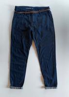 Leichte dunkelblaue Boyfriend Baumwollhose Stoffhose Sommerhose Hessen - Lorsch Vorschau