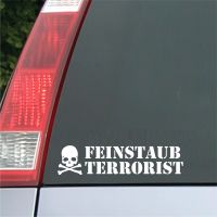Aufkleber Feinstaub Terrorist Neuware Verschiedene Farben Hessen - Kassel Vorschau