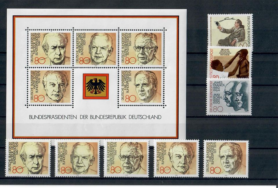 Bund BRD Jahrg.1980-1984 mit KB 1980+CD+BL+BEM, postfr., 8 Bilder in Bergheim