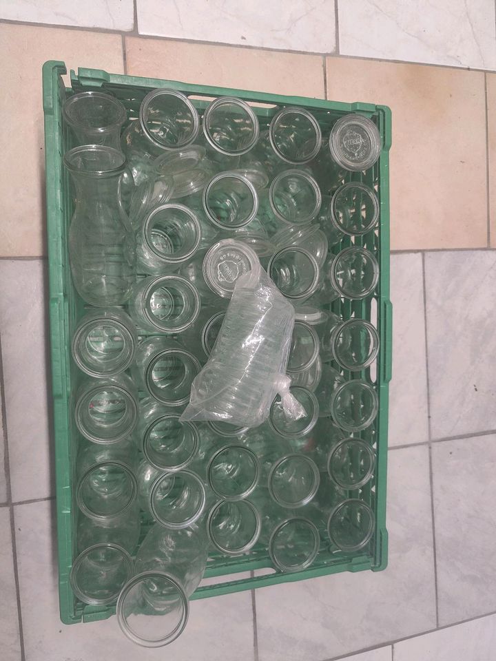 Weck gläser 530 ml mit Glasdeckel Einmachglas in Waibstadt