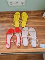Sandalen 38 H&M rot gelb rosa Schleswig-Holstein - Glinde Vorschau