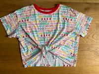 Bershka T-Shirt Gr. L weiß/bunt Hessen - Weinbach Vorschau