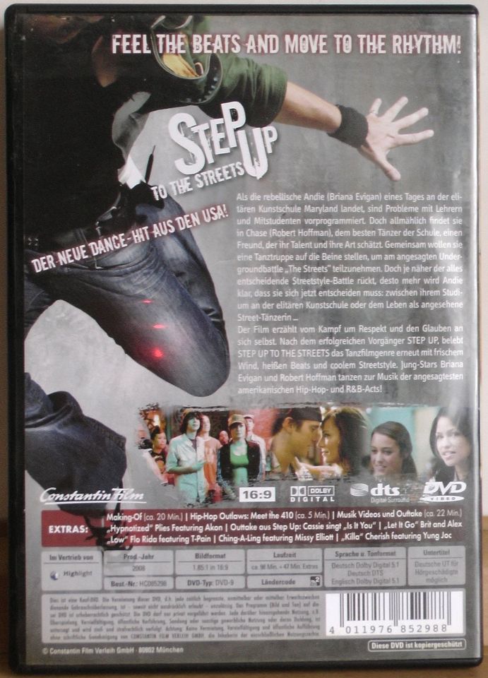 DVD-Film „STEP UP - TO THE STREETS“ 2 mit Briana Evigan in Wenden