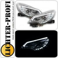 TFL Led Scheinwerfer chrom für Opel Corsa D Facelift 2010 - 2014 Hessen - Calden Vorschau