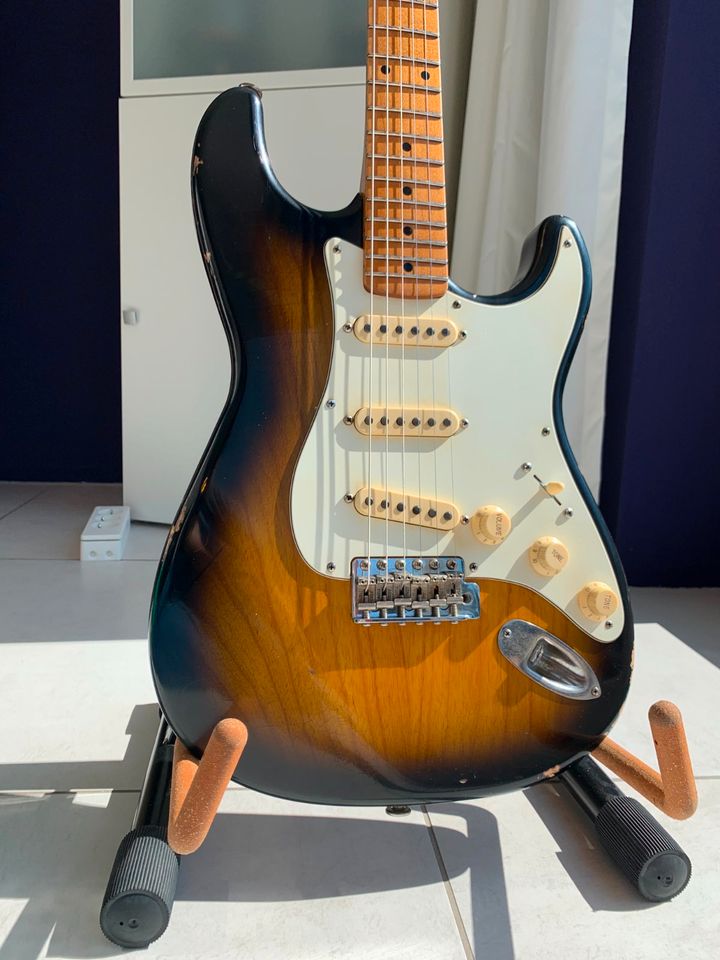 2021 Haar Trad S Aged 2-Tone Sunburst | Custom Relic Stratocaster in Niebüll