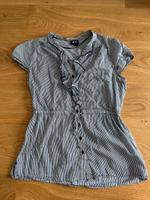 Bluse H&M gestreift S 36 blau Hessen - Linden Vorschau