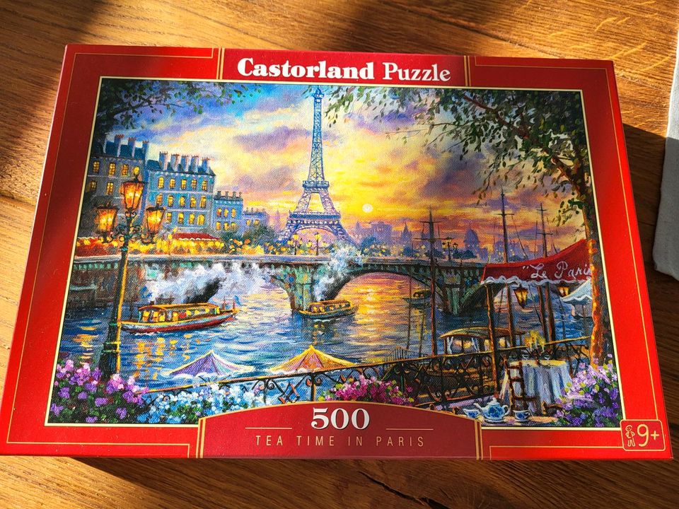 Castorland Puzzle Tea time in Paris Seine 500 Teile in Hespe