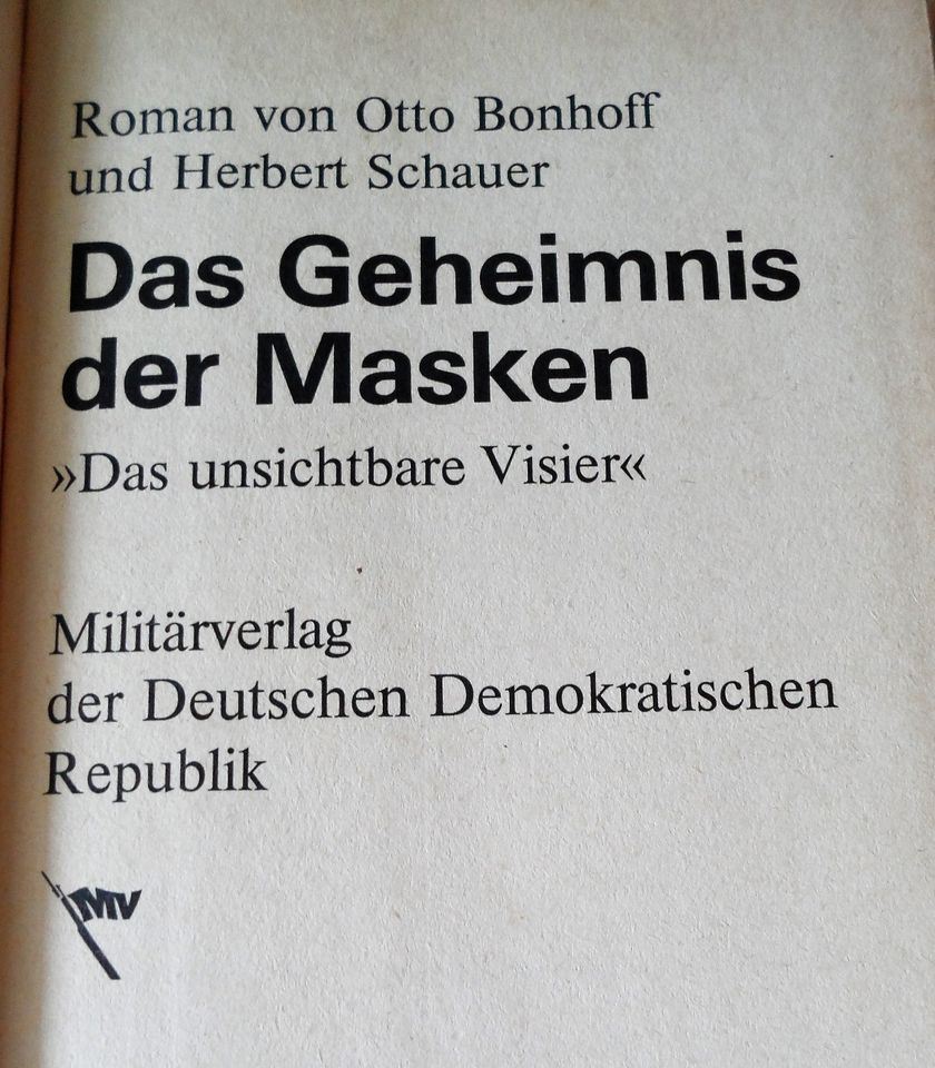 Das Geheimnis der Masken, Das unsichtbare Visier, DDR 1976 in Rostock