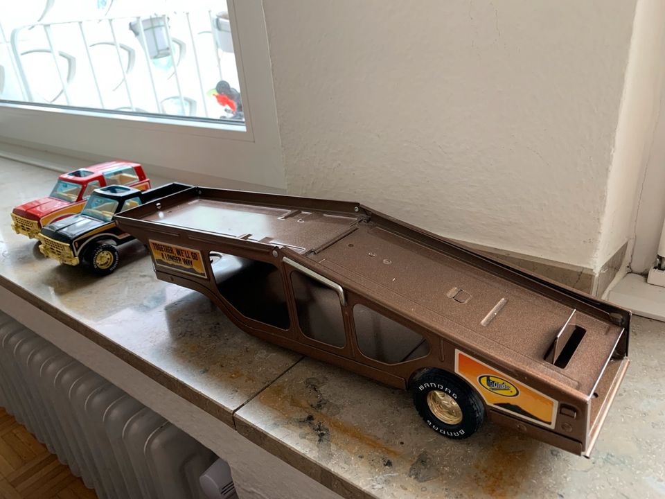 Nylint Bandag Truck mit Jeep und Pickup 1/18 Blech made in USA in Mönchengladbach