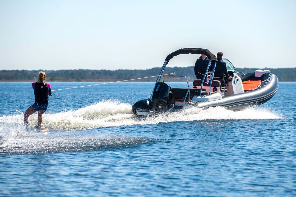 Zodiac Medline 6.8 Schlauchboot, Exponat in München