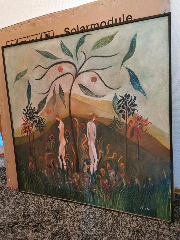 Gemälde Öl auf Leinwand "Adam und Eva" in Schonungen