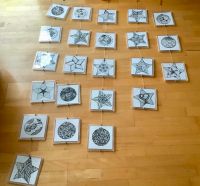 Zentangle ausgefallene Weihnachtsdeko Handarbeit Sterne Kugeln Nordrhein-Westfalen - Lotte Vorschau