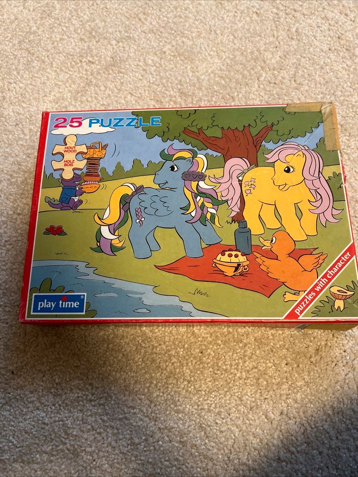 My Little Pony Holz Puzzle Vintage 25 teile 90er Jahre Retro in Eisenach