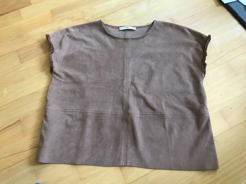 Mango Crop Shirt Top Gr S Waschledern braun in Köln