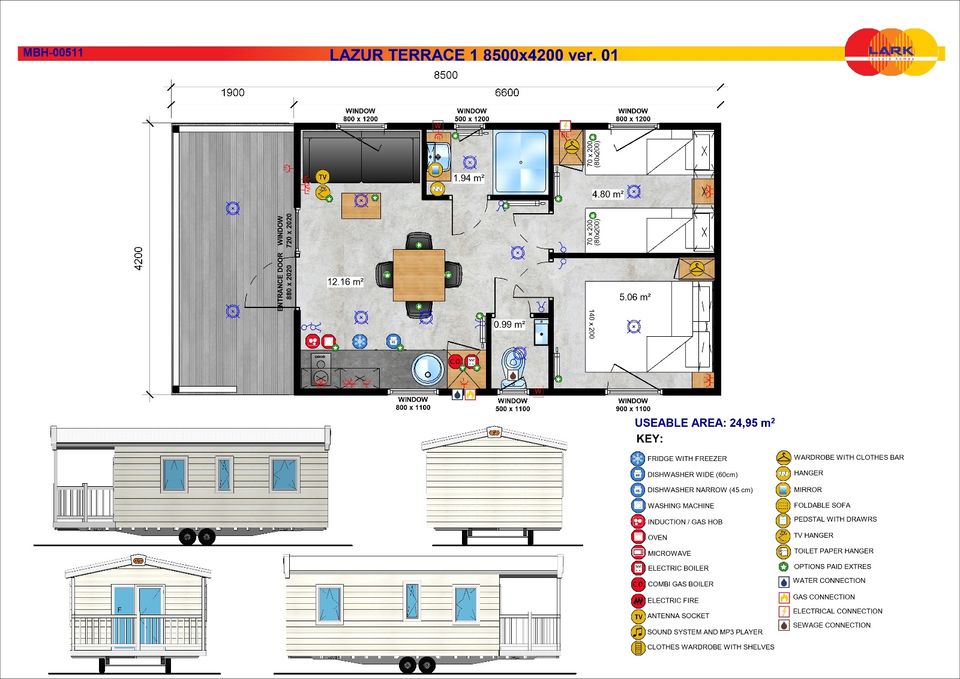 Mobilheim / Modulhaus / Tinyhaus Neu Winterfest Lark Lazur KfW40 GeG konform in Hamburg