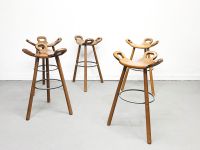 1/12 Brutalist Marbella Barhocker Bar Stool Set Sergio Rodrigues Mitte - Tiergarten Vorschau