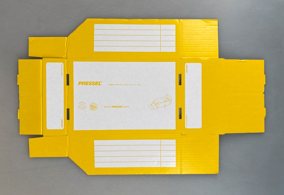 500 Stk. Gelb Lagersichtboxen 285 x 197 x 108 mm, Restposten Paletten Großhandel für Wiederverkäufer in Tanna