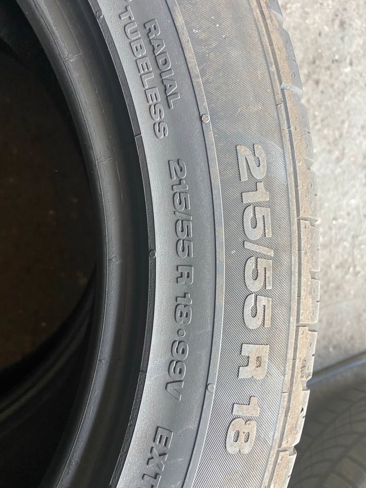 2x Sommerreifen 215/55R18 99V 7 mm Profile in Gladbeck