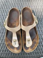 Birkenstock Gizeh Gr. 40/normal Beige Lack Altona - Hamburg Ottensen Vorschau