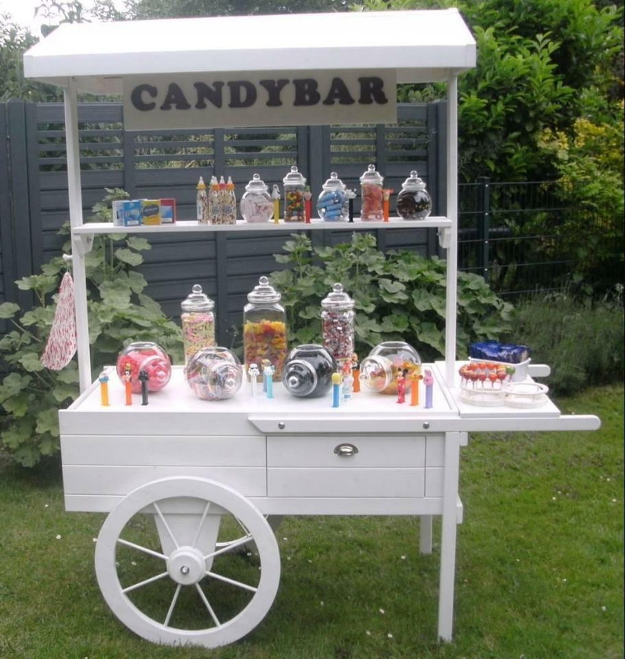 Candybar / Candywagen weiß - MIETE - mit oder ohne Zubehör in Lünen