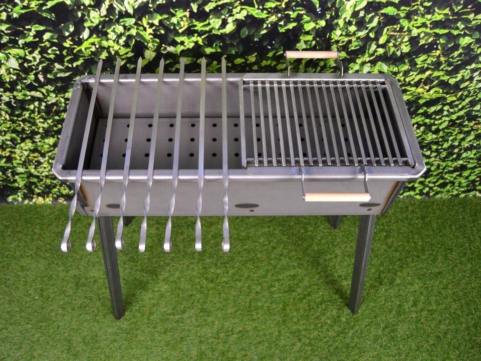 Schaschlik Grill, Mangal (Мангал‎) aus 3 mm Stahl (ST37) in Fulda