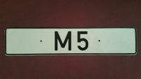 Nummernschild mit M5 Logo 52 X 11 cm guter zustand Inkl. Versand Hessen - Weiterstadt Vorschau