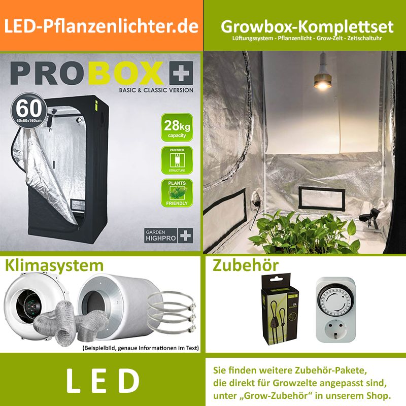 LED-Grow-Sets mit verschiedenen Zelten & LED zu Top Preisen in Gotha