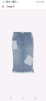 Hippie Boho Jeansrock blau Heine Gr. 42 mit Häkelspitze Köln - Porz Vorschau