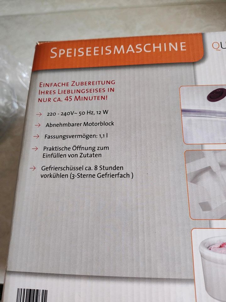 Quigg Eismaschine Speiseeismaschine Dessert Ice Maker Party Somme in Halle